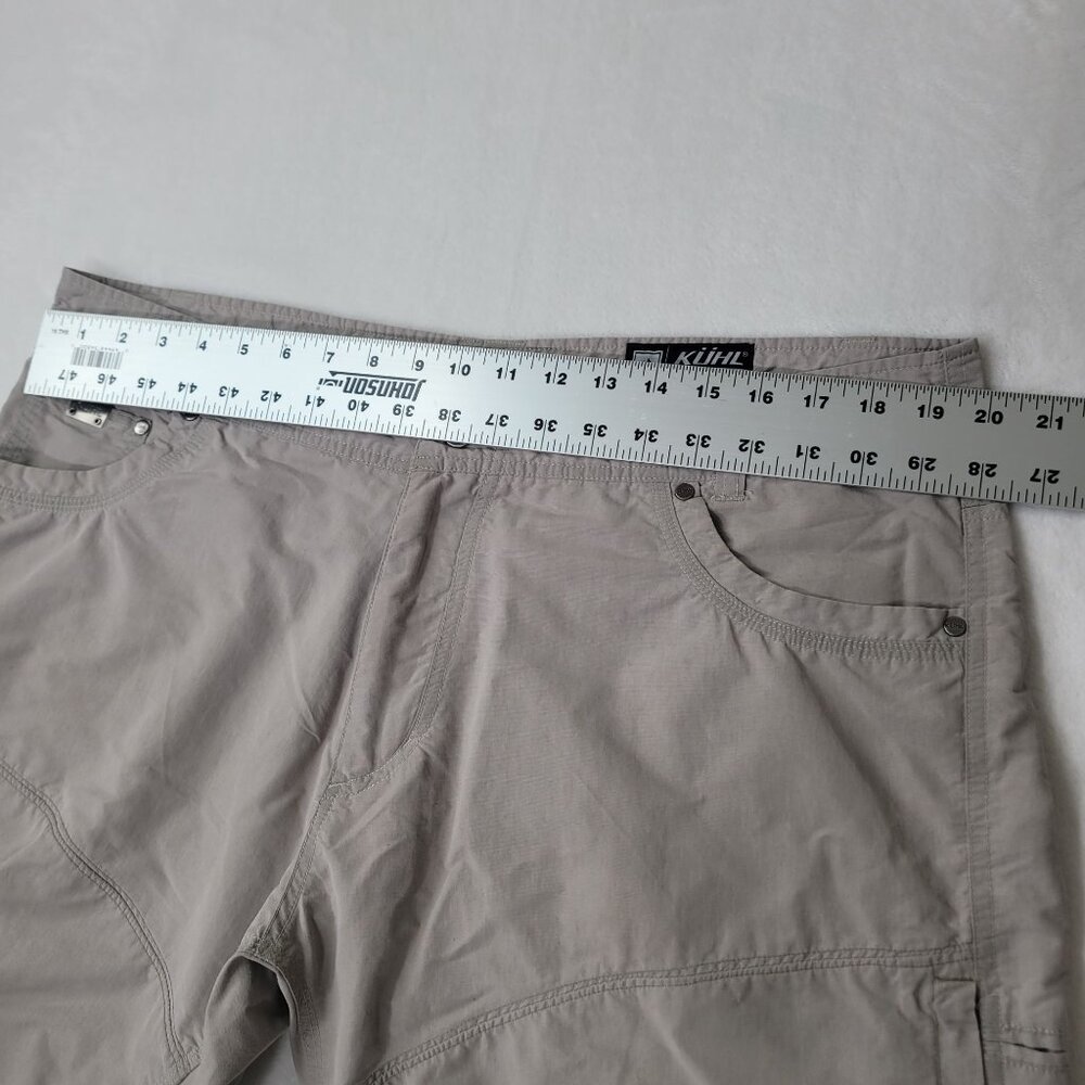 KUHL Liberator Convertible Stealth Men's Beige Zip Off Outdoor Pants Size 40X30 - Picture 5 of 12